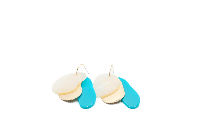 Acrylic drop earrings