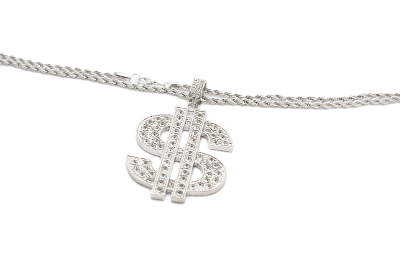 Embossed "$" Pendant Chain