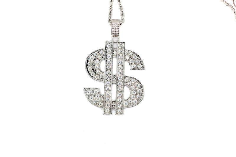 Embossed "$" Pendant Chain