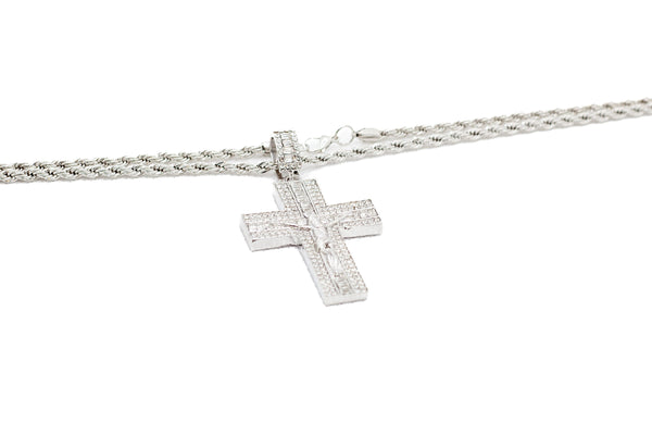 On The Cross Motif Men's Necklace