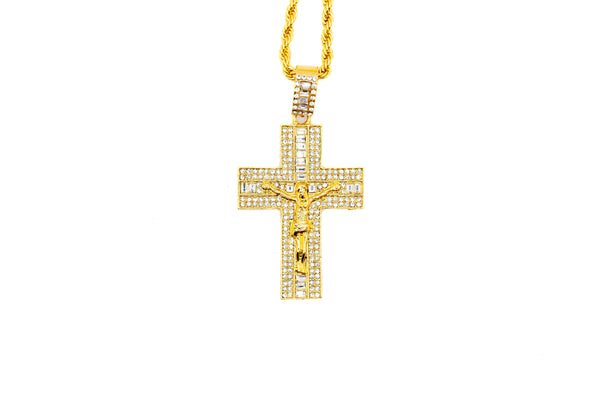 On The Cross Motif Men's Necklace