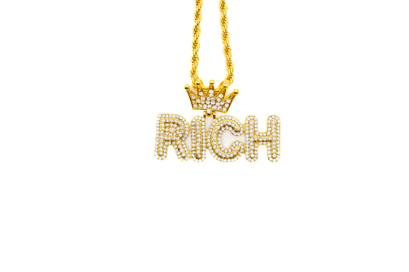 Embossed "RICH" chain