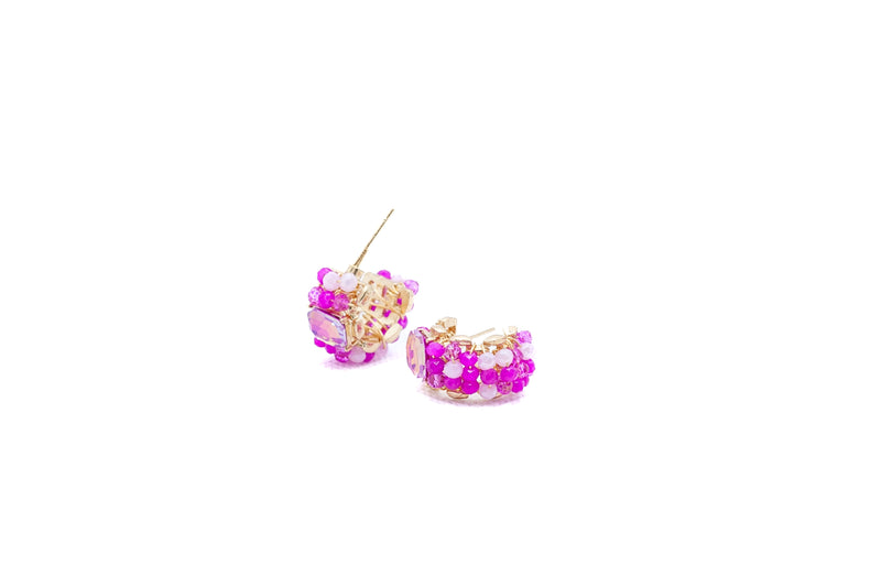 Crystal jelly bean earrings