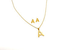 Stainless Steel Letter Necklace Set