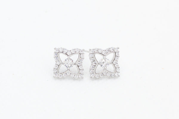 Zirconia Centred Butterfly Earrings