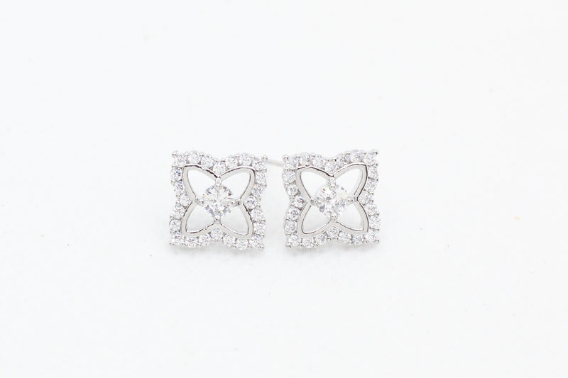 Zirconia Centred Butterfly Earrings