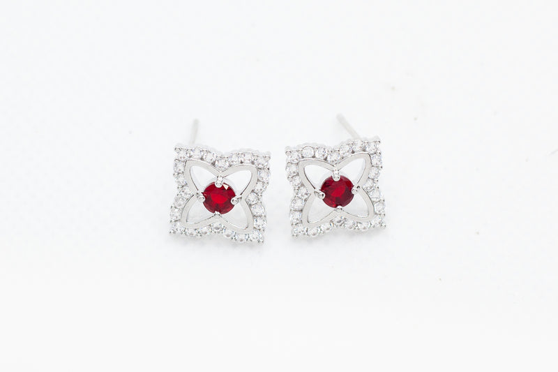 Zirconia Centred Butterfly Earrings