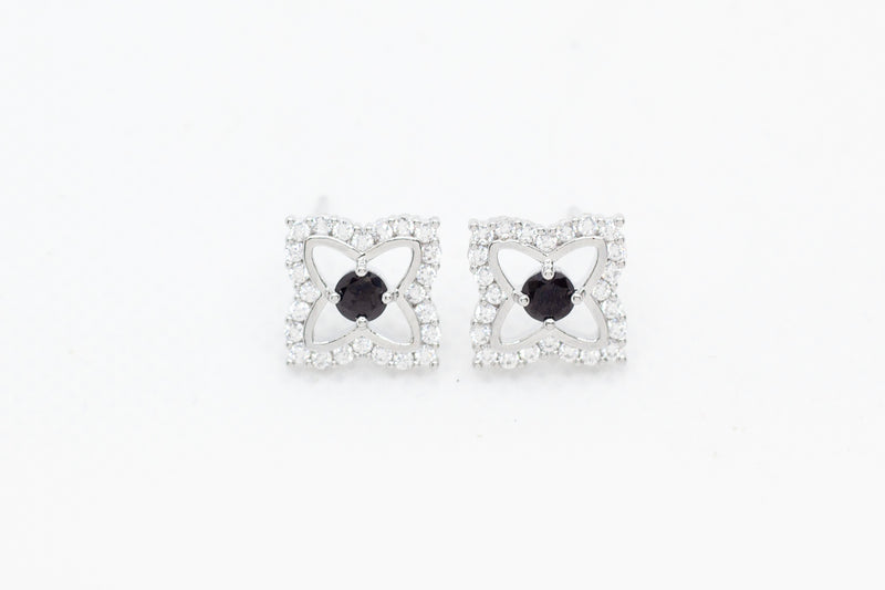 Zirconia Centred Butterfly Earrings