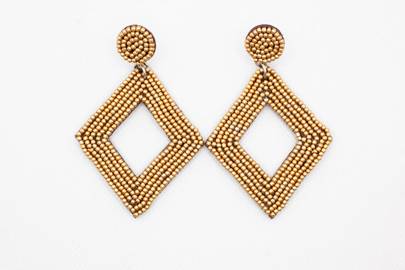 Bohemian Fashion Mini Beads Weaving Kite Earring Drops