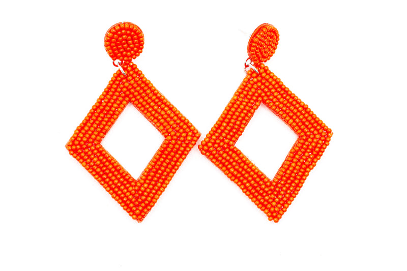 Bohemian Fashion Mini Beads Weaving Kite Earring Drops