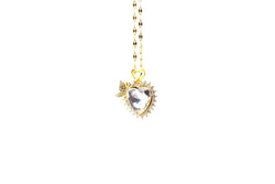 Blazing Heart Of Aphrodite Zirconia Pendant Necklace