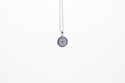 Round Evil Eye Pendant and Chain