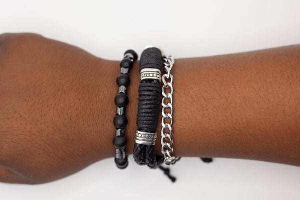 Silverback themed bead bracelets