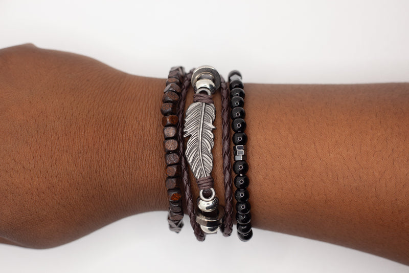 Tibet Feather Beads Bracelets