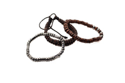 Coconut Shell Heishi Beads Bracelets