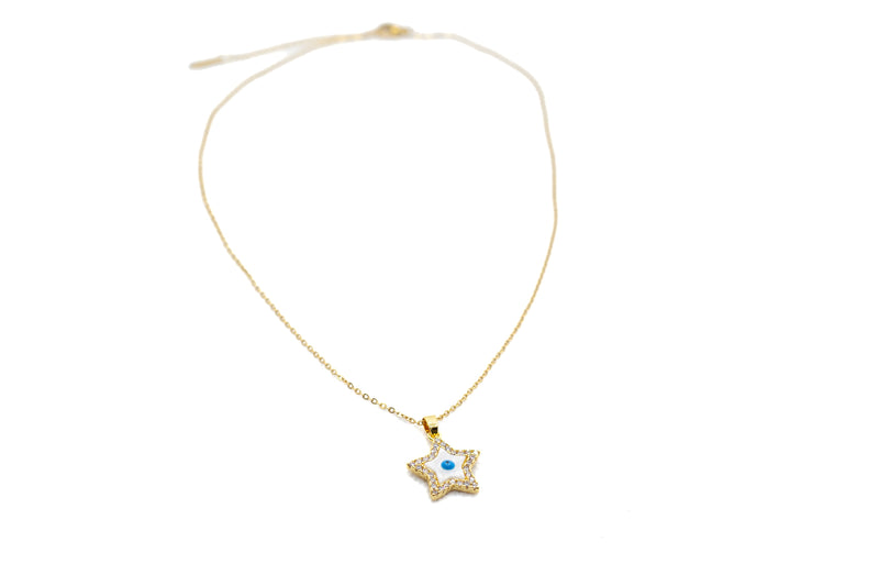 Zirconia Star Charm Necklace