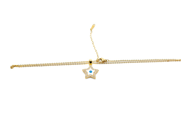 Zirconia Star Charm Necklace