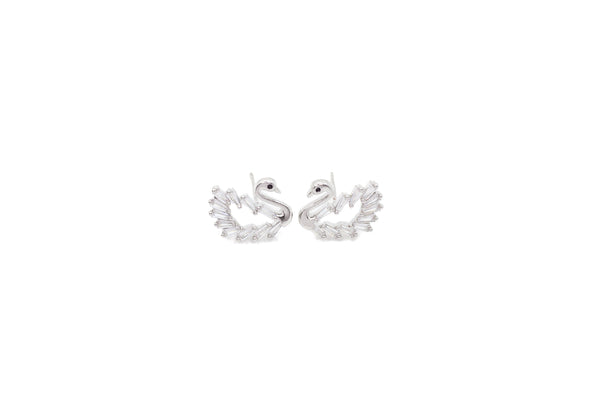 Sukai Swan Zirconia Studs