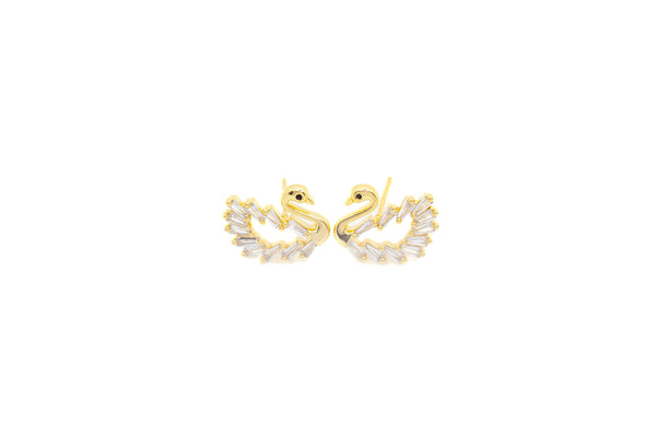 Sukai Swan Zirconia Studs