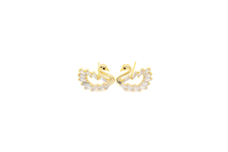 Sukai Swan Zirconia Studs