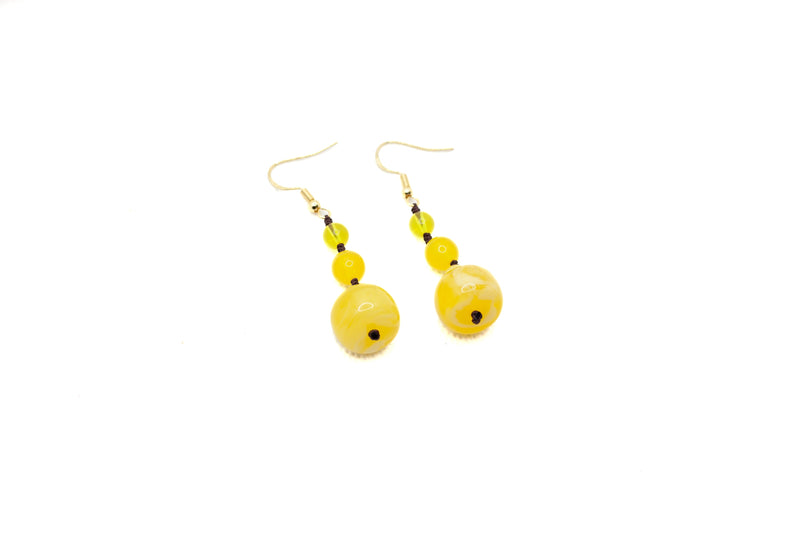 Round Ball Drop Earrings